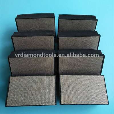 wholesale Hot sales  assessed supplier custom size diamond polishing hand  pads glass polishing